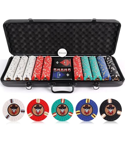 Poker☆ fake です Versa Games 500 13.5g Pro Poker Clay Poker Chip Set - Casino