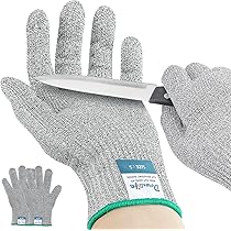Food Grade Cut Resistant Stainless Steel Metal Mesh Butcher Gloves Chainmail Gloves
