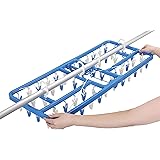 東和産業 ハンガー SLA サイドフック付 角ハンガー ピンチ60個付き