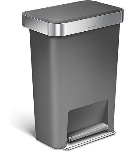 美品【simplehuman】セミラウンドオープンカン 60L ステンレス simplehuman 旧商品 シンプルヒューマン セミラウンドオープン