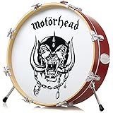 Numskull Motorhead ロゴ 3D ドラムランプ - 寝室、オフィス、自宅、書斎、仕事用デスクランプ - 公式モーターヘッド商品