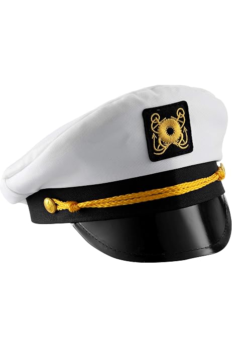 Bedwina Yacht Captain Hat - (Pack of 2 
