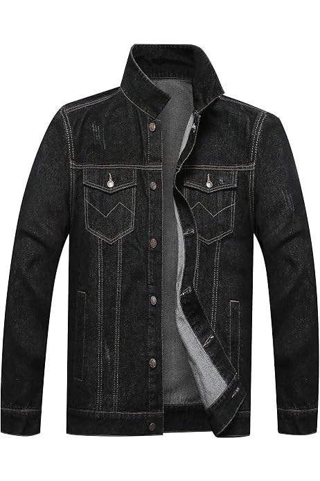 Connor Men's Burt Denim Jacket Black XL 