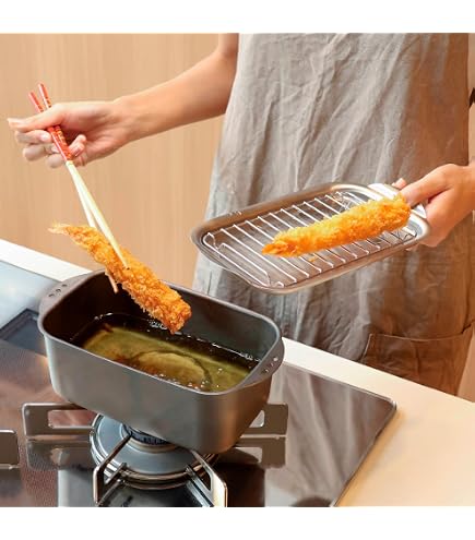 Amazon｜杉山金属 日本製 燕三条 ミニ揚げ物鍋 (フタ、アミ付き