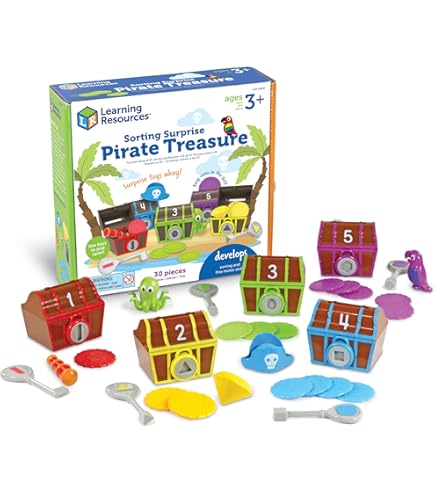 Coogam Alphabet Surprise Pirate Treasure, 26pcs ABC Letters