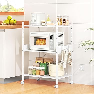 自由にカスタマイズ⭐️新品 3段 キッチンラック 幅調整可能 耐荷重90kg 自由にカスタマイズ⭐️新品 3段 キッチンラック 幅調整可能 耐