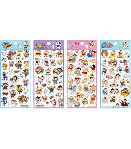 Amazon | 【6種 各1枚セット】かわいい キャラクター シール キラッと