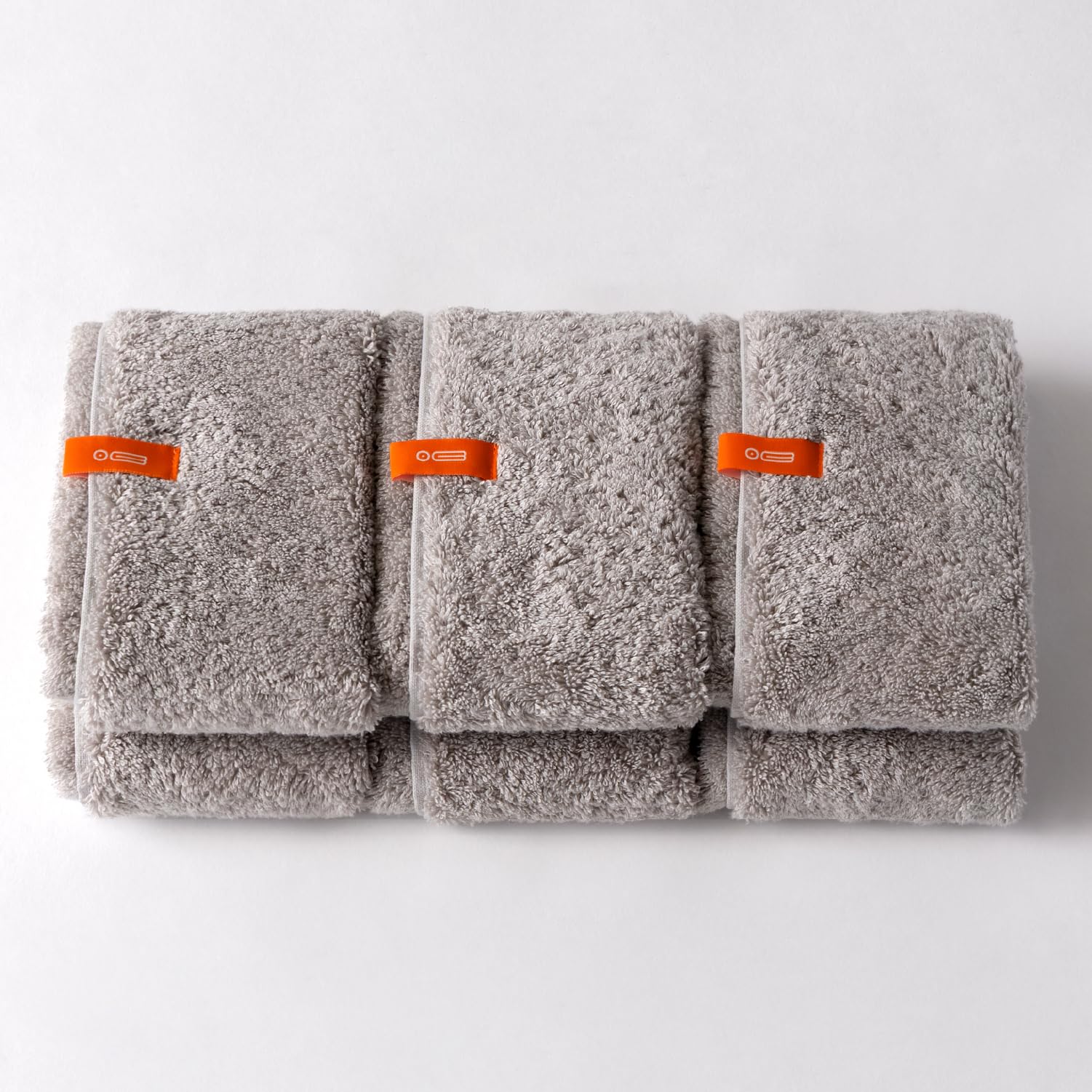 i-TOWEL (アイタオル) S フェイスタオル 4 グレー 3枚セット 約34×80cm ふわふわ ボリューム 厚手 プレミアム 綿100% ギフト ホテルタオル