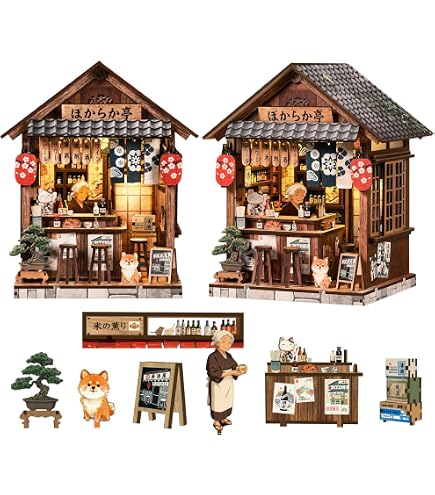 Amazon.co.jp: Roroom DIY ブックヌークキット DIY ドールハウス 本棚