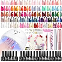 Amazon | PEACECOLOR ジェルネイルキット 全59点 35色ジェルネイル