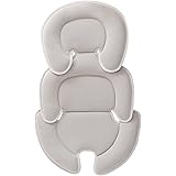 innokids ベビーカーシート ベビーカークッション 防寒チャイルドシート 立体構造 メッシュ素材 洗濯でき 拔群の通気性 速乾性クールシート ベビーカーマット 春夏秋冬通用 赤ちゃんクッションサポート (グレー)