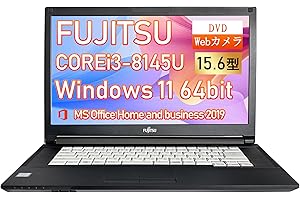 【整備済み品】富士通 LIFEBOOK A579 15.6型 第8世代CPU Core i3-8145U /Windows11 Pro/MS Office2019搭載/初期設定不要/Webカメラ/DVD-ROM/内蔵WIFI/Bluetooth/HD
