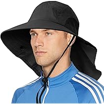 womens sun hat with neck flap