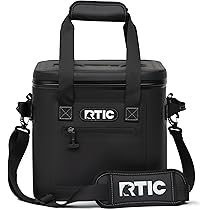 Snow Peak - 【新品】RTIC SOFT PAK 40 ソフトクーラーボックス タン ブラウン RTIC Insulated 40 Can Soft Pack Cooler, Leakproof Ice Chest
