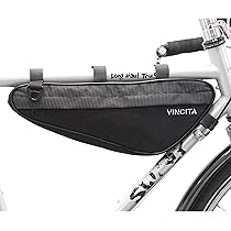 ハンドメイド　フルフレームバッグ　グラベル向け 41cm X-PACブラック Amazon | ヴィンチタ Large フレームバッグ ブラック | VINCITA