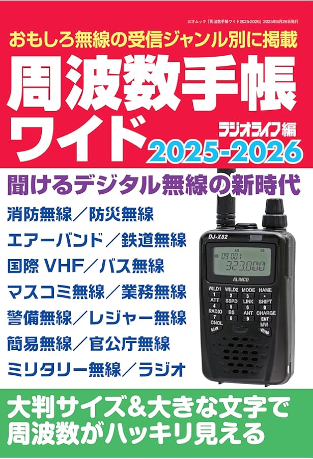 周波数手帳ワイド2024-2025 (三才ムック) | ラジオライフ編集部 |本