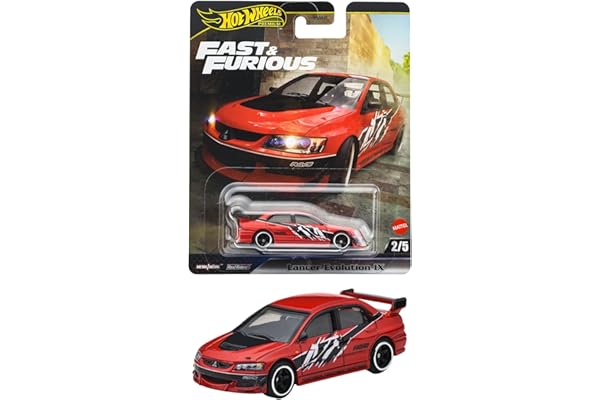 ホットウィール(Hot Wheels) ワイルド・スピード ランサー エボリューション IX 乗り物おもちゃ ミニカー 3歳から レッド JBM02