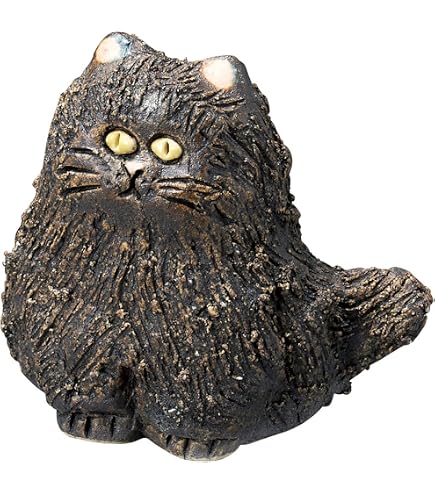 Amazon.co.jp: 信楽焼 へちもん 幸生窯 おやすみねこ 小 40-4075