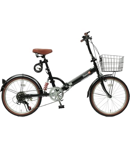 Amazon | 折りたたみ自転車 20インチ リアサスペンション ツートン