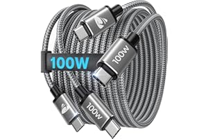 USB C ケーブル【2M/2本 PD対応 100W/5A 超急速充電】USB タイプc 断線防止 高速データ転送 ナイロン編み USBC to USBC 充電ケーブル iPhone 16 15 Pro Max Samsung Galaxy S25