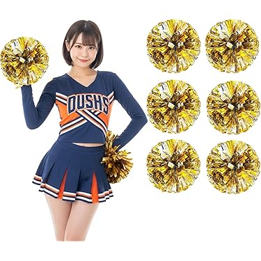 チアリーディング・チアダンス　ポンポン（黄色）【５つまとめ買い】 チアリーディング・チアダンス ポンポン（黄色）【5つ