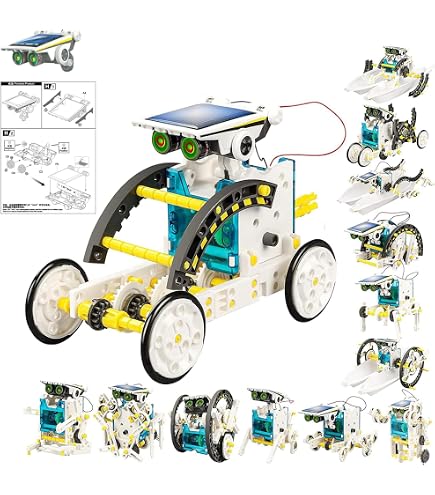 Amazon | 13イン1 ソーラーロボットキット おもちゃ 13種類工作キット