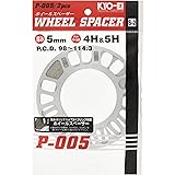 KYO-EI [ 協永産業 ] Wheel Spacer [ 5mm 4/5H ] PCD98-114.3 [ 個数:2枚 ] P-005-2P