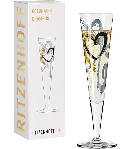 Ritzenhoff 3448001 Proseccoglas 200 Ml – Serie Roséhauch Motiv Nr. 1 Mit Vogelillustration
