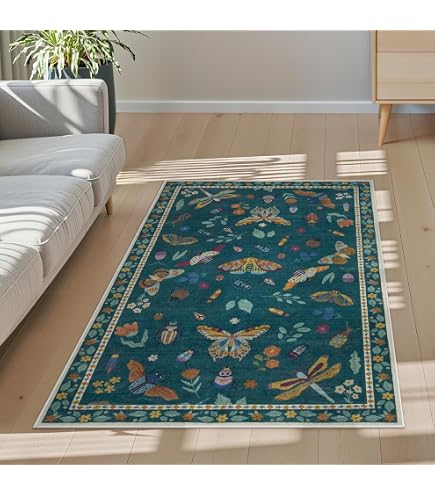 Amazon | HAOCOO カーペット 洗える 140х200cm ラグ 約1.5畳 薄手
