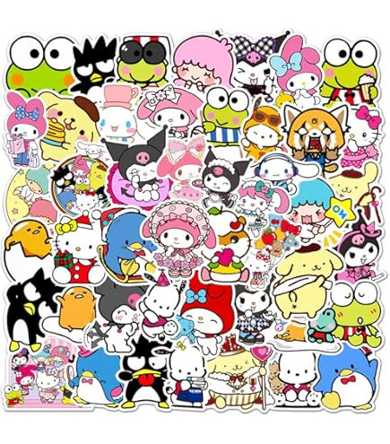 50Pcs Animal Love Stickers Pack - Waterproof PVC Cartoon Decals For Water Bottles, Laptops & DIY Decor