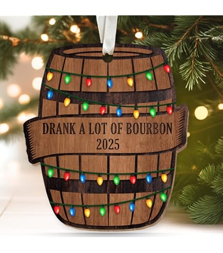 Amazon.co.jp: クリスマスウイスキーパーティーオーナメント 木製