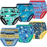 [MooMoo Baby] コットン トレーニングパンツ 6層 強い吸水性 通気性 幼児のトイレトレーニングパンツ 下着 赤ちゃん 女の子 男の子用 80-130