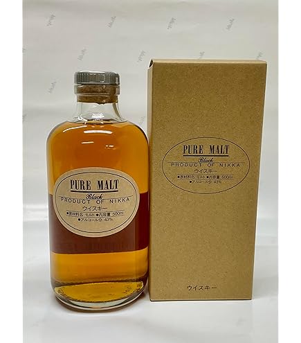 Amazon.co.jp: Nikka Pure Malt Black Whiskey Japan 16.9 fl oz (500