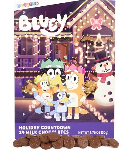 Amazon.co.jp: Bluey アドベントカレンダー 2023 子供用 文房具 塗り絵