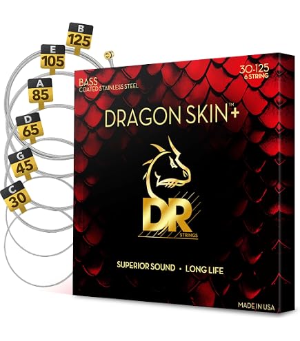 Amazon | DR ベース弦 6弦 FAT-BEAMS ステンレス .030-.125 FB6-30