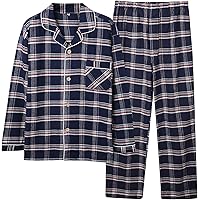 Amazon | [ON NISHIKI] パジャマ メンズ 長袖 綿100％ 前開き 上下
