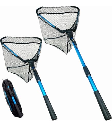 amazon prime rubber fish net Fishing Net, Black Flexible Fishing Landing Netting Mesh Multipurpose Lightness Foldable Fishing Replacement for Angler Freshwater Saltwater : Sports & Outdoors making it easier to land your catch without damaging the fish or the net Black Paw Fish Landing Net