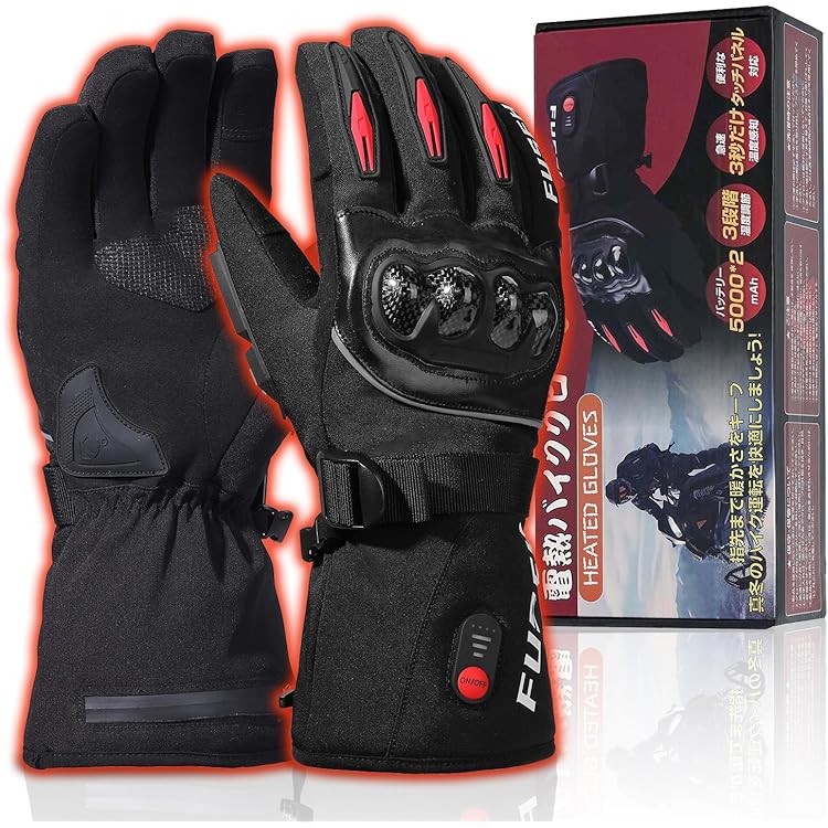 Amazon.co.jp: 【バイク整備士監修】 電熱グローブ 速暖 バイク