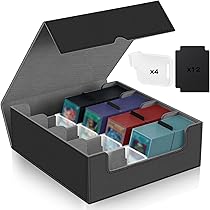 Amazon.co.jp: デッキケース 3000枚以上収納 4列 マグネット内蔵