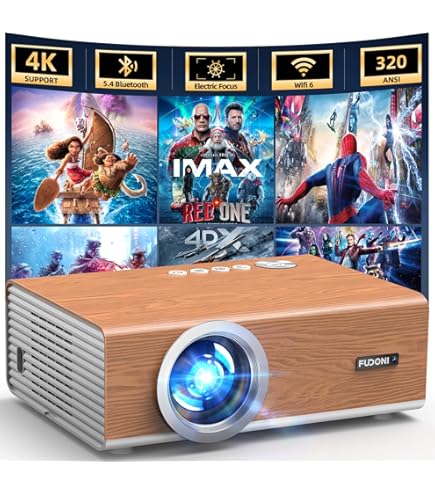 4K Projector with WiFi and Bluetooth for Home Cinema | ELEPHAS