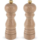 Peugeot - Paris u'Select 18 cm Pepper and Salt Mill Set - 6 Predefined Grind Settings - Powdered Salt Innovation, Zirlion Mec
