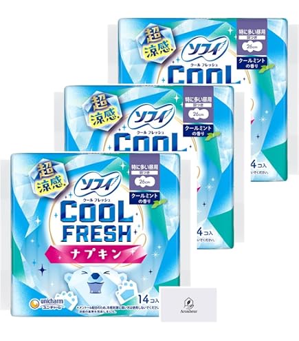 Amazon | 【まとめ買い】ソフィ クールフレッシュ 超涼感ナプキン 多い