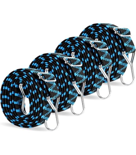 6-Piece Heavy Duty Bungee Cords With Carabiner Hooks – 24 Inch UV Resistant Straps For Outdoor Gear, Camping, & Travel - View #10