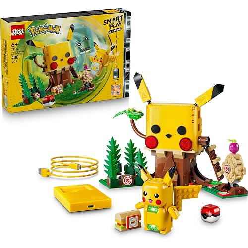 LEGO Pokémon SMART Play Training House with Pikachu 72164 | One Interactive Toy Set Incl. SMART Brick, 4 Tags, Figure & Charg