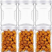 32 Oz Clear Grip Containers With Lids Gerrii 12 Pack 32 Oz Plastic Jar ...