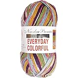 NASKA エブリデイ カラフル 毛糸 並太 Col.321 マルチ 系 100g 約250m N-57