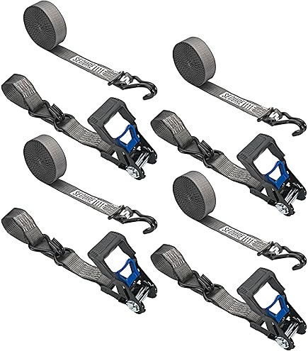 Secure Tite Ratchet Straps 4 Pack, Ratcheting Tie Barbados | Ubuy - View #3