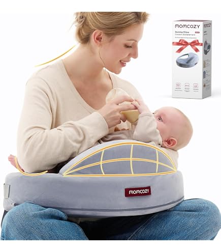 MKXPWMKS Cozy Cradle Pillow, Cozy Cradle Arm Pillow, Baby Nursing Pillow Head Support Pillow For Breastfeeding Bottle Feeding (Gray Pinstripes 5 thumbnail image