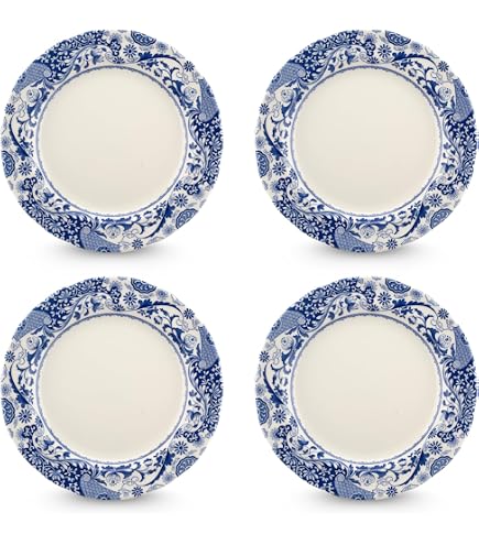 Amazon.co.jp: (Salad Plate 20cm) - Churchill Blue Willow Fine