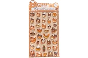 3D シール 可愛い ぷっくりシール 立体 手帳用 diy用 水筒用 携帯電話飾り用 手芸用品 贈り物 (137-2)